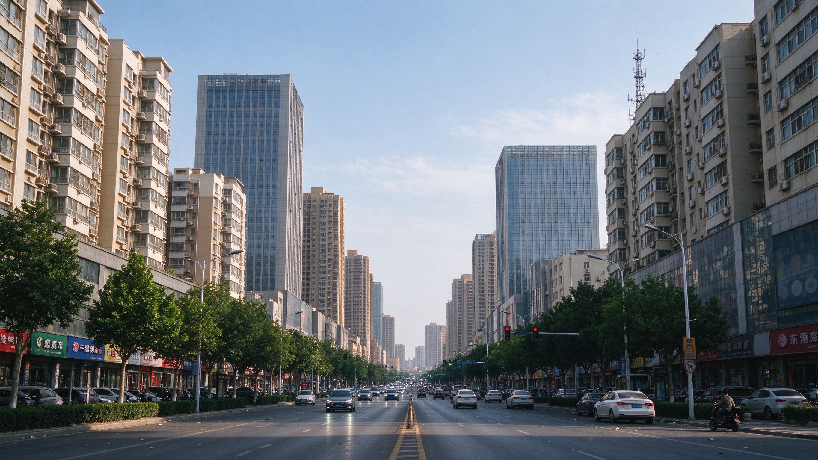 新乡市区天际线